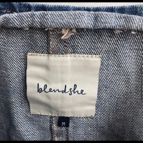 Blendshe Denim Overall Dress Size Medium - Picture 5 of 6